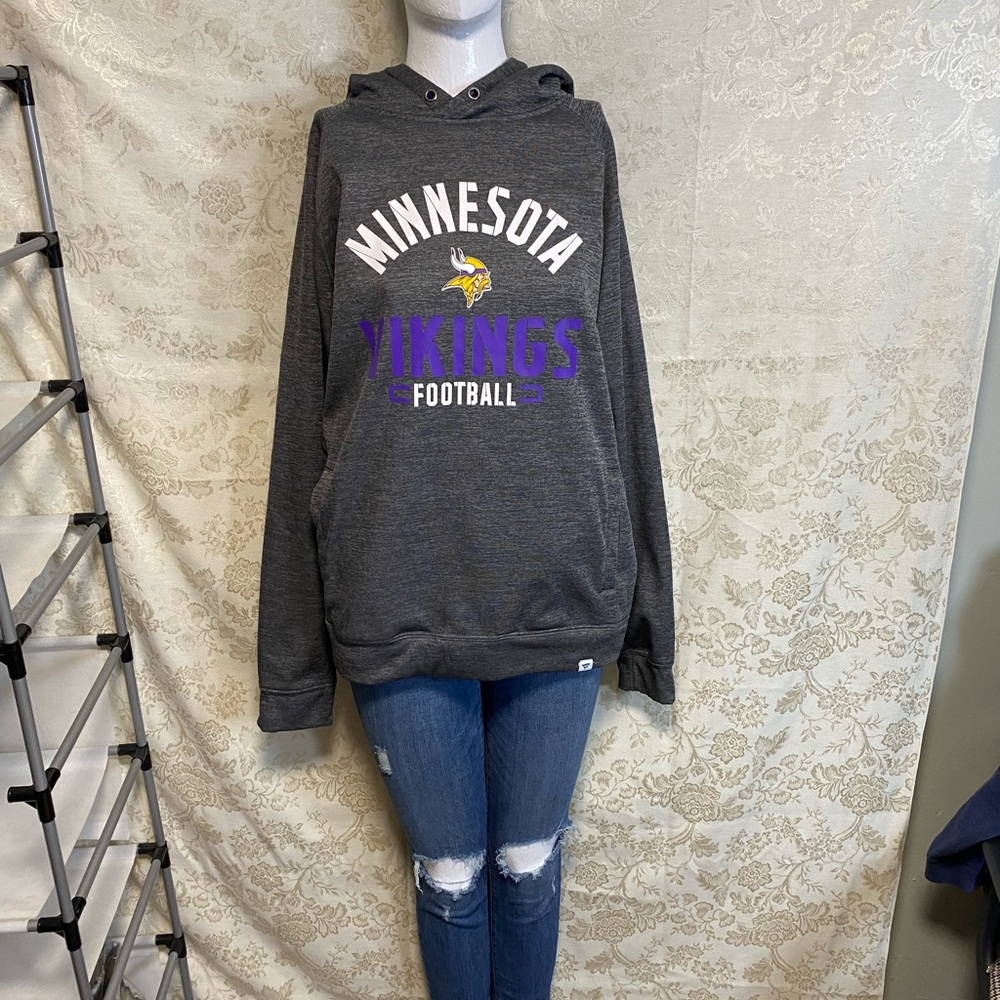 Fanatics Gray and Purple Hoodie